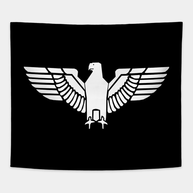 630x630 Eagle Bird Falcon Symbol National Symbol Icon, White On Black