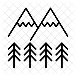 256x256 National Park Icon Of Line Style