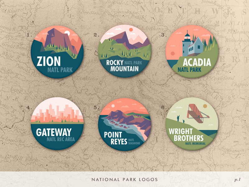800x600 National Park Icons
