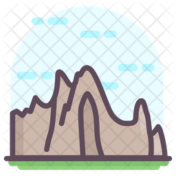 256x256 Hingol National Park Icon Of Colored Outline Style