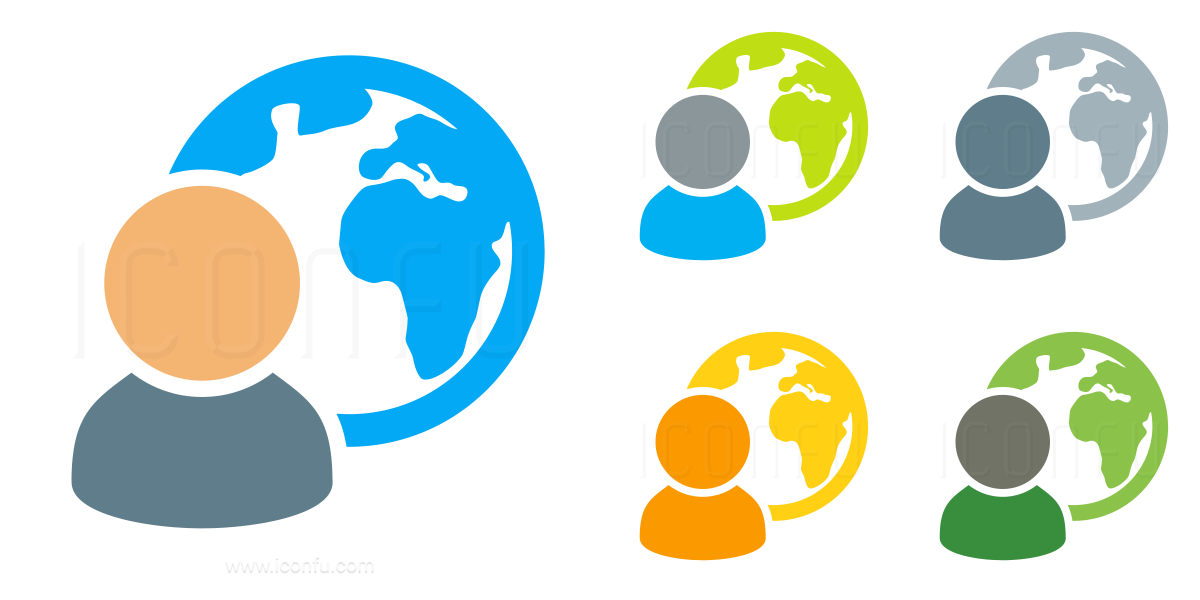 1200x600 User Earth Icon