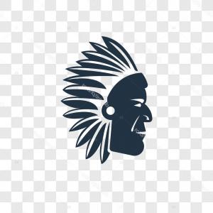 300x300 Native American Icon Vector Isolated White Background Logo C