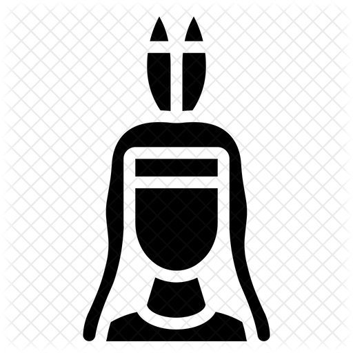 512x512 Native American Icon Of Glyph Style