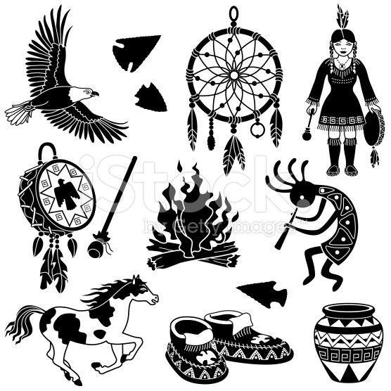 556x556 Vector Illustrations With A Native American Theme Bald Eagle