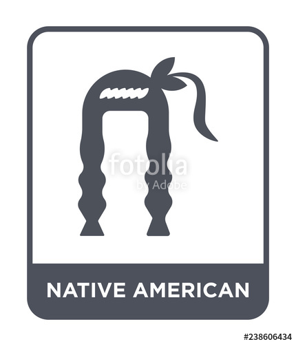 430x500 Native American Icon Vector Stock Image And Royalty Free Vector