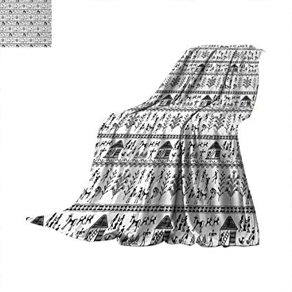 425x425 Native American Digital Printing Blanket Ancient Warli