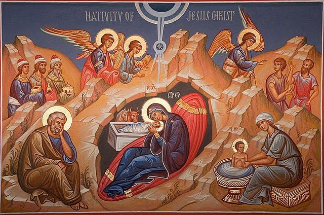 640x424 Nativity Icon Nativity Of Christ Birth Of Jesus Christ