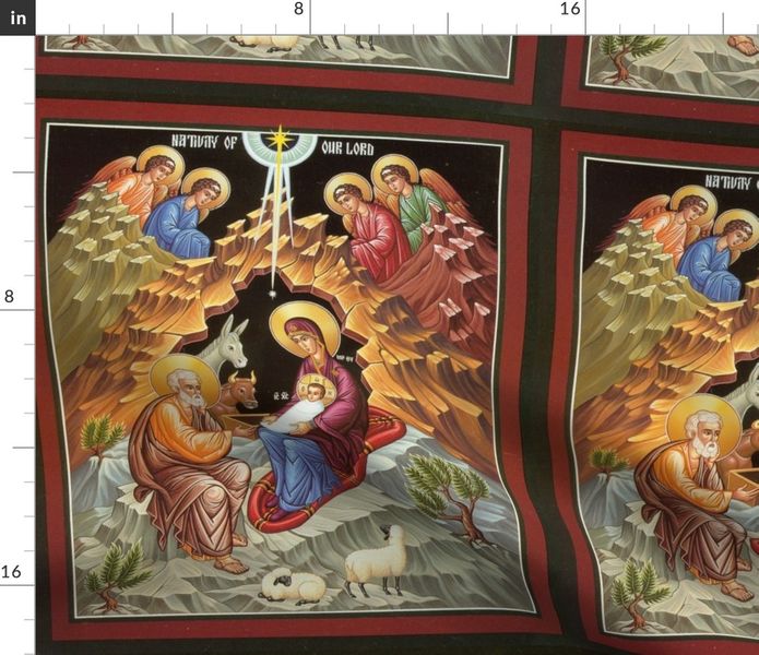 695x600 Nativity Icon Panel