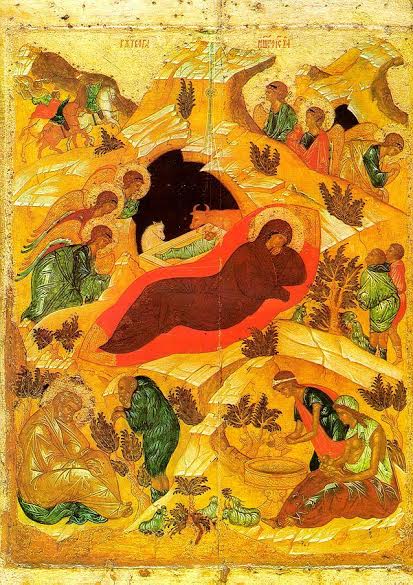 413x585 The Nativity Icon The Good News In Line, Form And Color