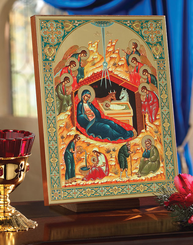 631x800 Christmas Gifts And Decor Deluxe Embossed Russian Nativity Icon