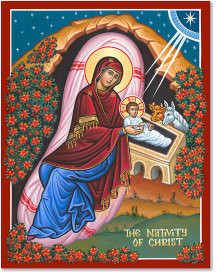 216x274 Christmas Icons The Nativity Of Christ Icon Monastery Icons