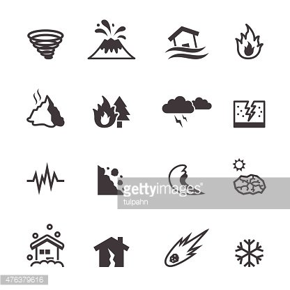 416x416 Natural Disaster Icons Premium Clipart