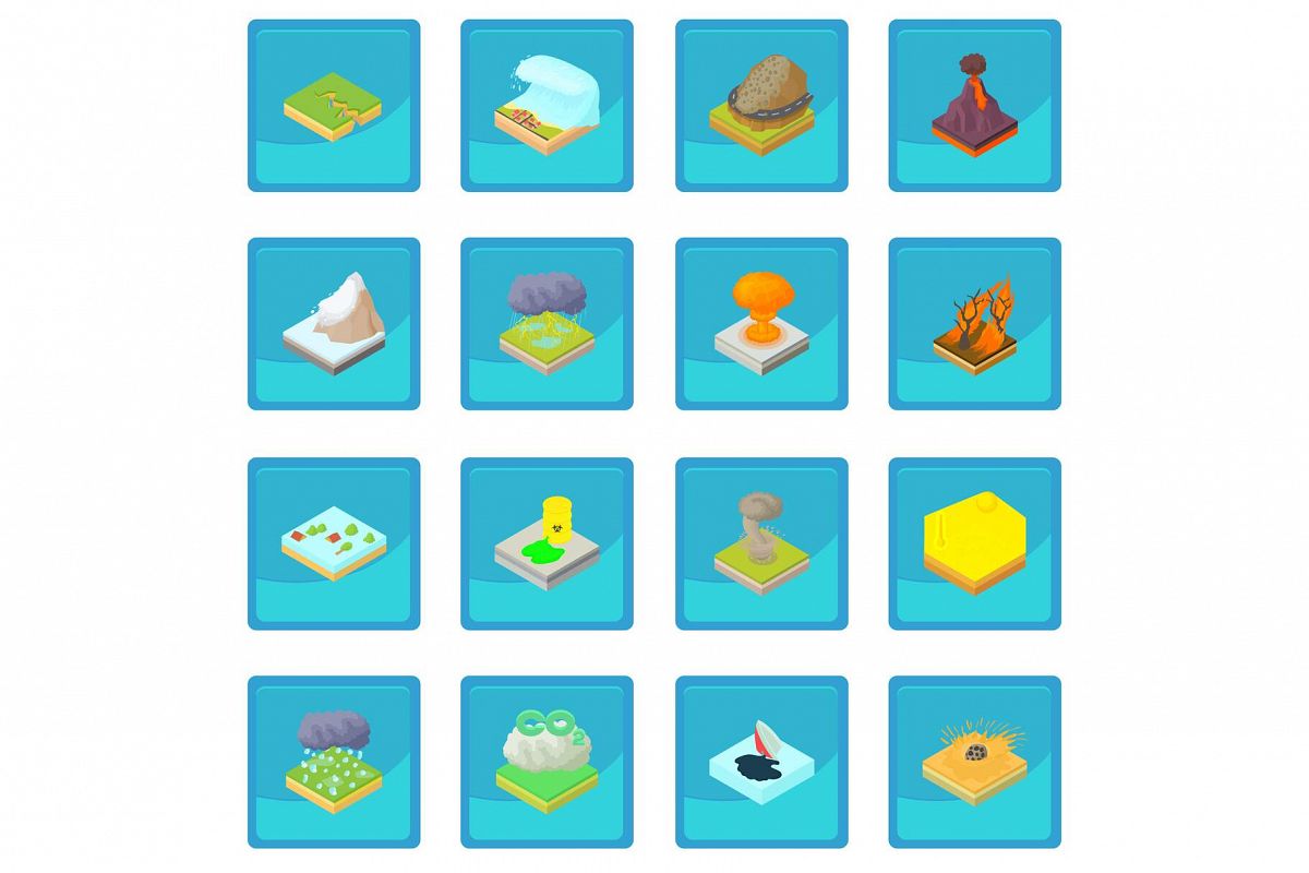 1200x800 Natural Disaster Icon Blue App