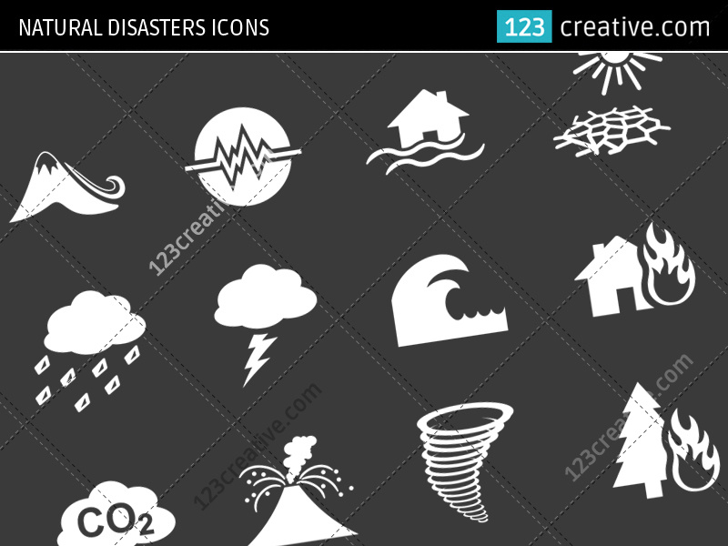 800x600 Natural Disasters Icons