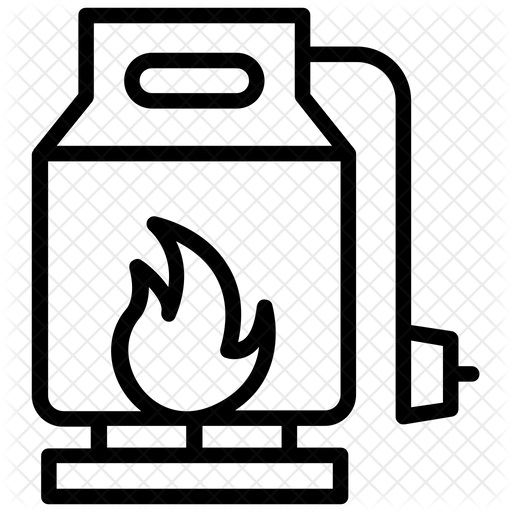 512x512 Natural Gas Icon Of Line Style