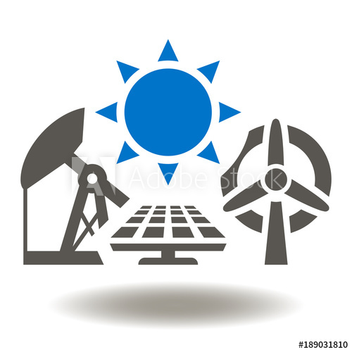 Oil Pump Solar System Wind Station Icon Vector Alternative 500x500 Oil Pump Solar System Wind Station Icon Vector Alternative