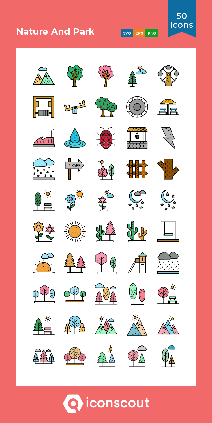 735x1466 Nature And Park Icon Pack