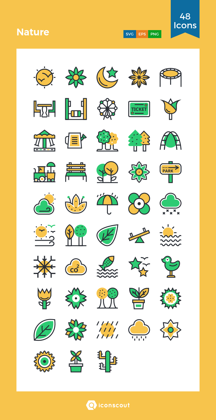 735x1424 Nature Icon Pack