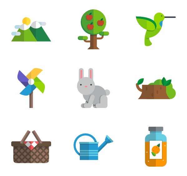 600x564 Flower Icon Packs