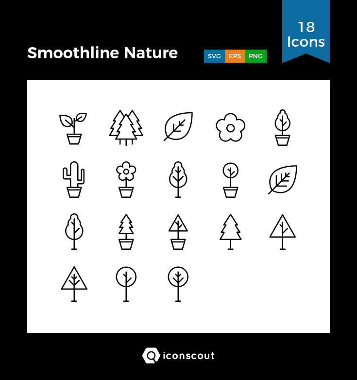 735x782 Smoothline Nature Icon Pack