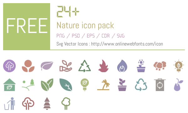 600x360 Nature Icons Packs Free Downloads