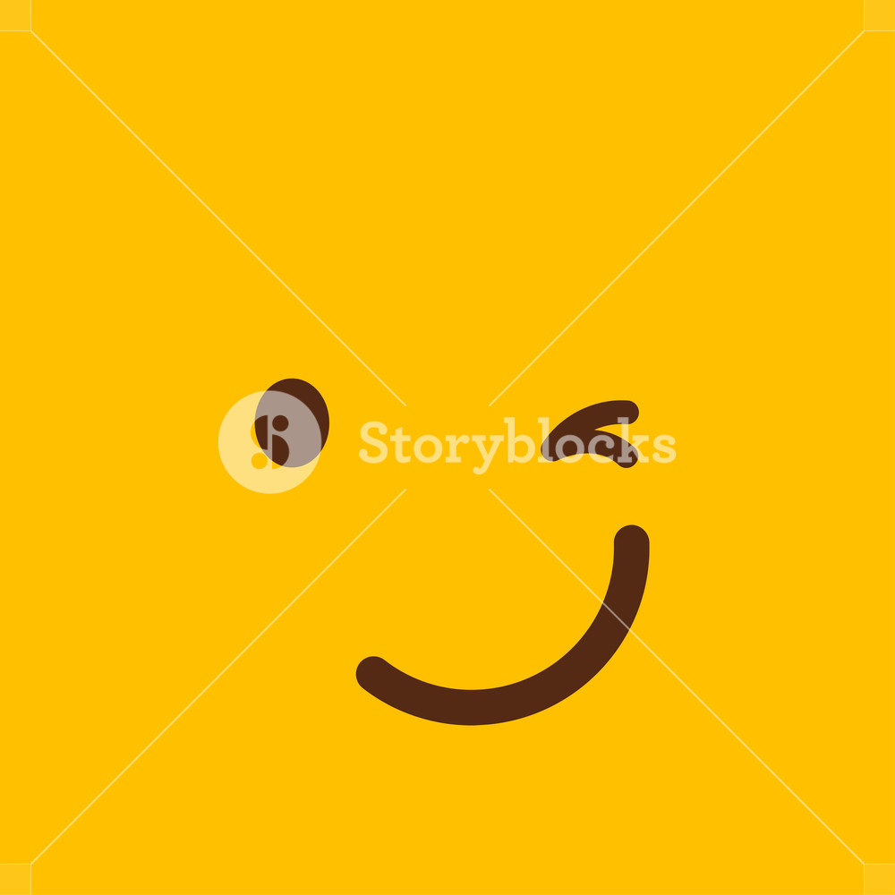 1000x1000 Naughty Emoji Icon Design Vector Royalty Free Stock Image