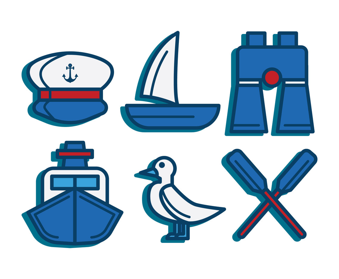 1136x936 Nautical Icon Vector Art Graphics