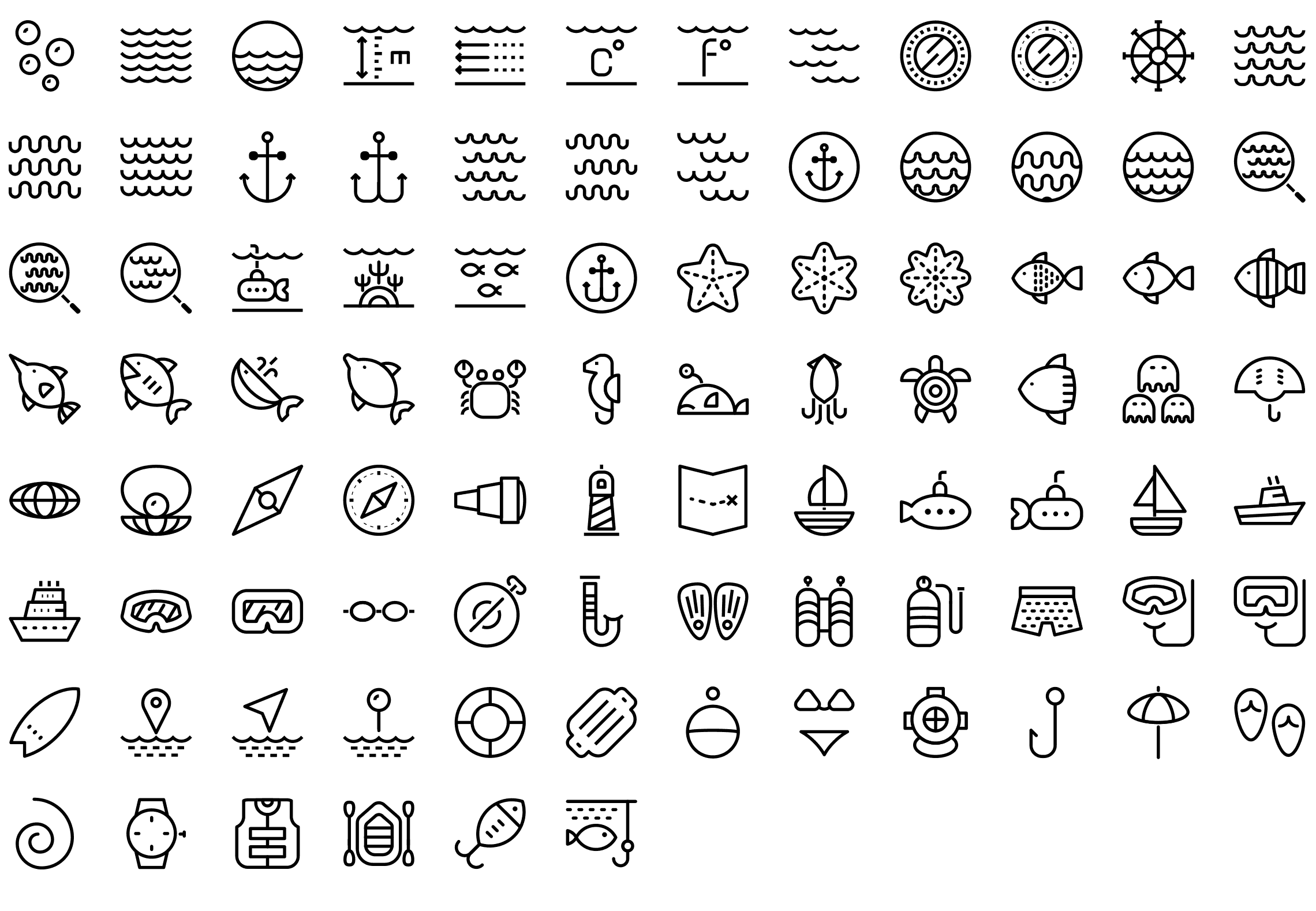 2280x1578 Native Line Icons Pack