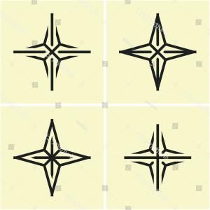 300x300 Four Point Star Icon Cross Bethlehem Createmepink