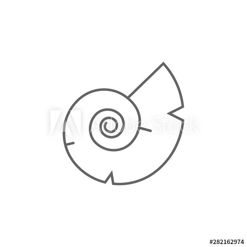 500x500 Prehistoric Nautilus Icon Element Of Prehistoric Line Icon