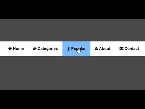 480x360 How To Create Navigation Bar With Icon Menus