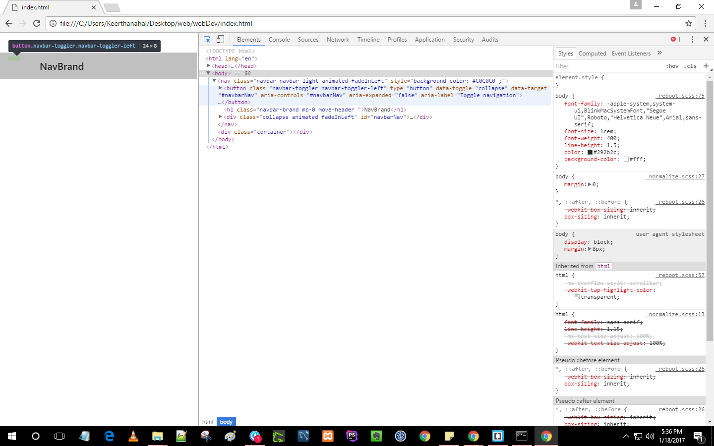 1440x900 Icon Bar Class Doesn't Display The Line In The Button