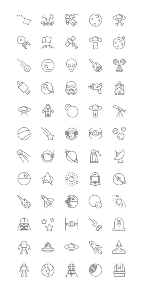 500x1007 Monochromatic Icon Collection Naver Blog Best Pics On The Web