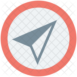 Navigation Arrow Icon Of Flat Style 256x256 Navigation Arrow Icon Of Flat Style