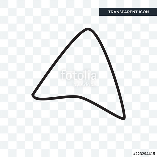 Navigation Arrow Vector Icon Isolated On Transparent Background 500x500 Navigation Arrow Vector Icon Isolated On Transparent Background