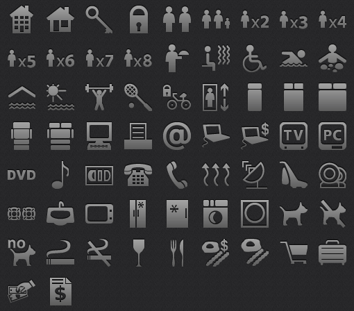 510x448 Hotel App Tab Bar Icons For Ios