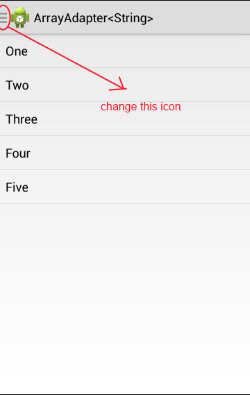 360x569 Changing Navigation Drawer Icon On Action Bar Android