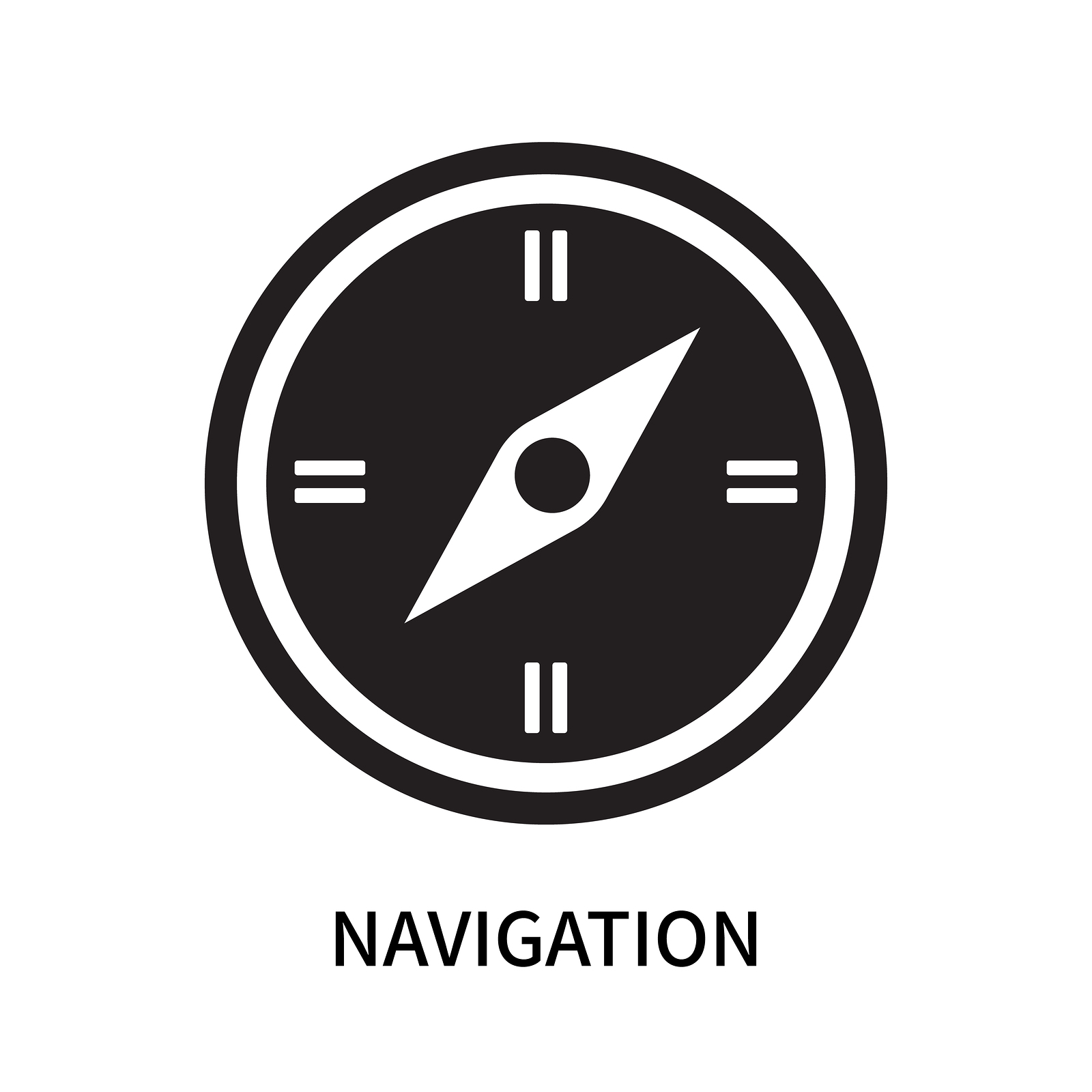 1600x1600 Navigation Icon Isolated On White Background Navigation Icon Si