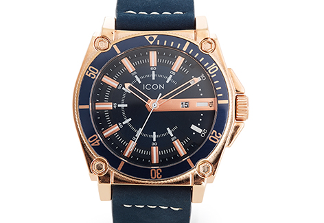 472x325 Men's Navy Icon Watch American Swiss