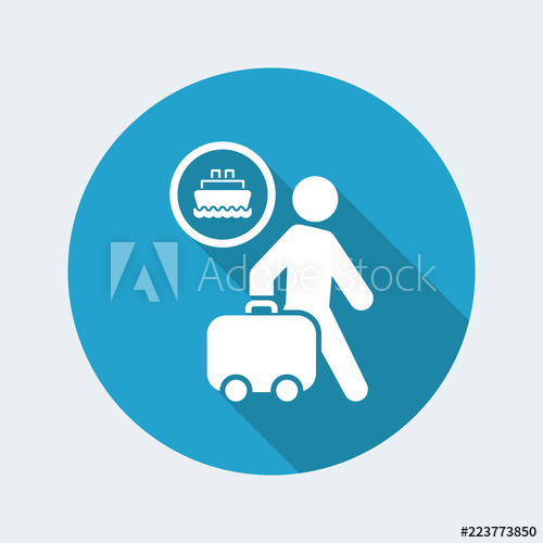 500x500 Vector Illustration Of Single Isolated Navy Icon