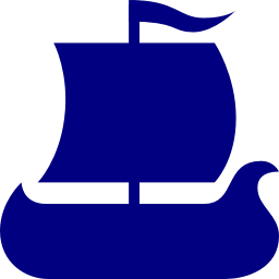 256x256 Free Navy Viking Ship Icon