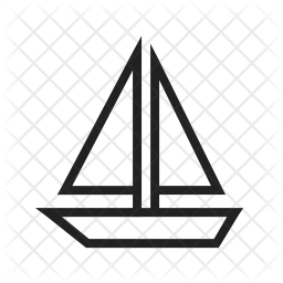 256x256 Ship Icon Of Line Style