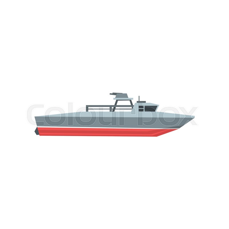 800x800 Colorful Coast Guard Cutter In Flat Stock Vector Colourbox