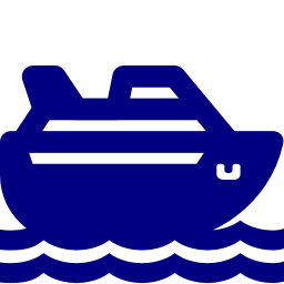 256x256 Free Navy Cruise Ship Icon
