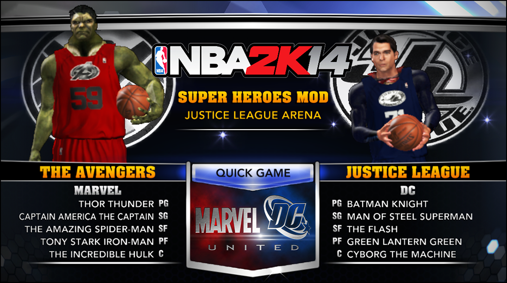 1000x559 Nba Superheroes Mod Justice League Vs The Avengers