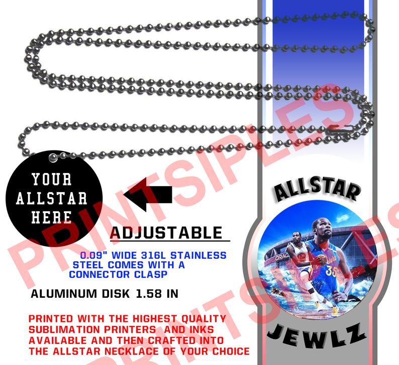 794x728 Kevin Durant Necklace Basketball Nba Team Etsy