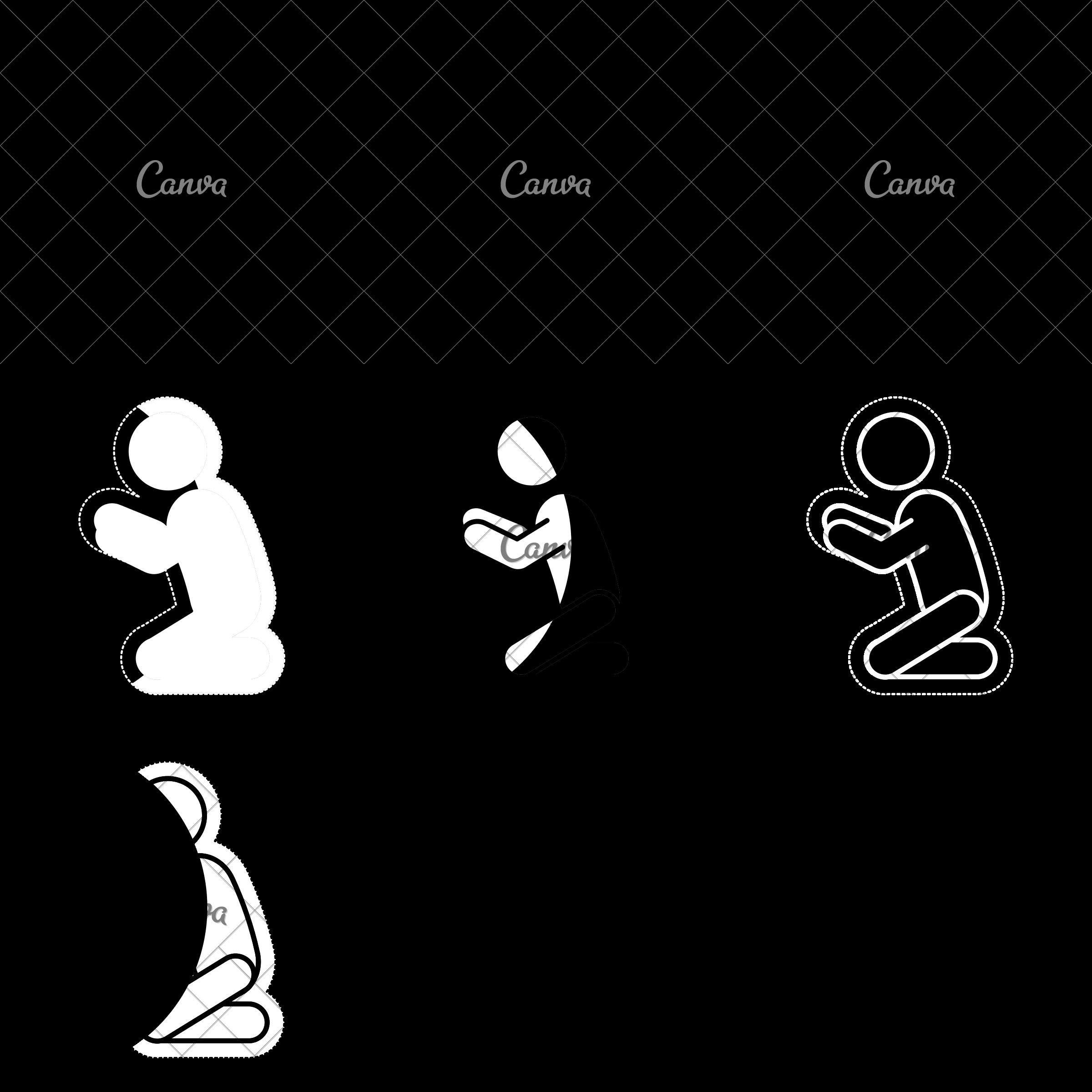 2400x2400 Man Silhouette Isolated Icon