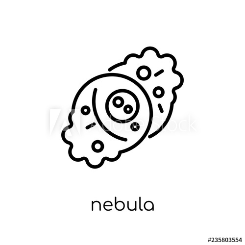 500x500 Nebula Icon From Astronomy Collection