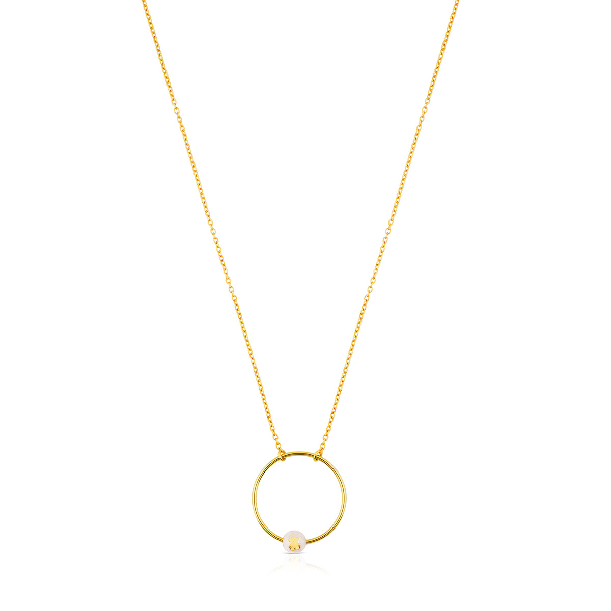 1200x1200 Gold Icon Necklace With Pearl