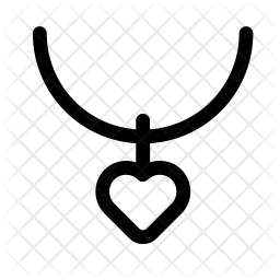 256x256 Necklace Icon Of Line Style